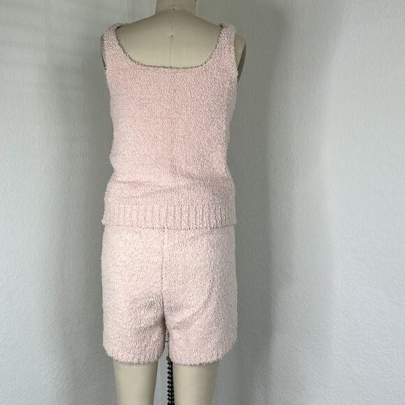 SKIMS Fuzzy Fits Cozy Knit Shorts Tank Set Sold Out - Picture 5 of 8